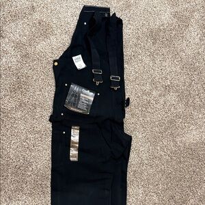 New Carhartt Midnight Black Bib Overalls 40x32